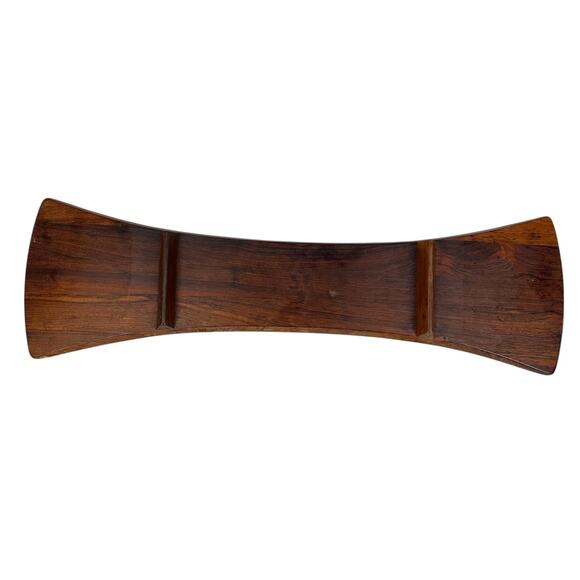 Vintage MCM Dansk Jens Quistgaard Rare Woods Rosewood Bowtie Palisander Tray 60s - Picture 2 of 12